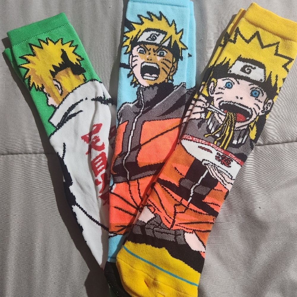 Naruto Themed Colorful Men's Socks